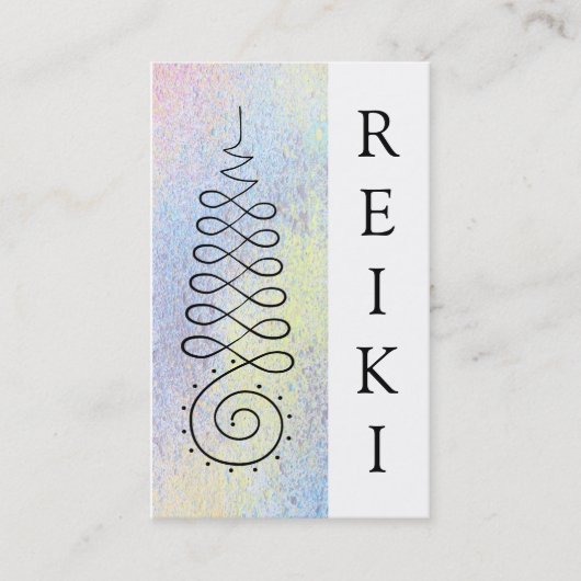 Carte De Visite Praticien ou maître sacré de Reiki de la géométrie (Devant)