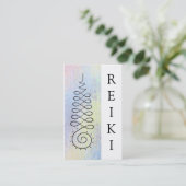 Carte De Visite Praticien ou maître sacré de Reiki de la géométrie (Debout devant)