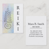 Carte De Visite Praticien principal de Reiki de la géométrie (Devant / Derrière)