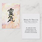 Carte De Visite Praticien principal de Reiki de symbole de Reiki (Devant / Derrière)