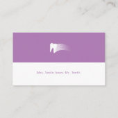 Carte De Visite pratique dentaire | Professionnel Médicale (Dos)