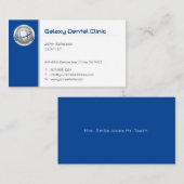Carte De Visite pratique dentaire | Professionnel Médicale (Devant / Derrière)