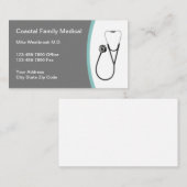 Carte De Visite Pratique Médicale familiale moderne (Devant / Derrière)