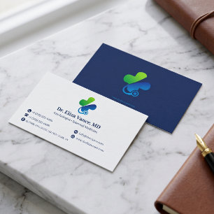 Carte De Visite Pratique Médicale Minimaliste Moderne Logo Perso