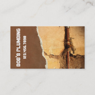 Carte de visite pratique Plomberie Plombier Robine