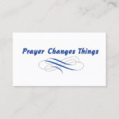 Carte De Visite PRAYER change les choses (Devant)