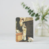 Carte De Visite Prayer for Priests by St. Therese Holy Card (Debout devant)