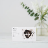 CARTE DE VISITE PRÉ BLANC PENSÉ PAR MISSION (Debout devant)