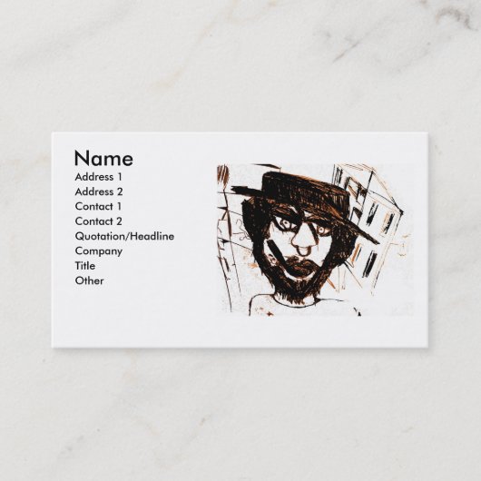 CARTE DE VISITE PRÉ BLANC PENSÉ PAR MISSION (Devant)