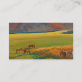 Carte De Visite Pré et Chevaux par Maynard Dixon (Devant)