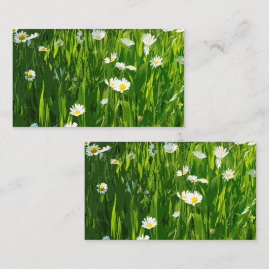 Carte De Visite pré fleuri (Devant / Derrière)