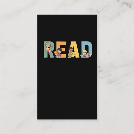 Carte De Visite Prêcheur Enseignant Lire Le Livre De L'Éducation D (Devant)