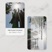 Carte De Visite Prêcheur morticien guérissant spirituel statue d'a (Devant / Derrière)