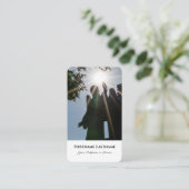 Carte De Visite Prêcheur morticien guérissant spirituel statue d'a (Debout devant)