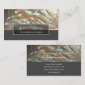 Carte De Visite Precious mère de la perle de luxe cadeaux de bijou (Devant / Derrière)