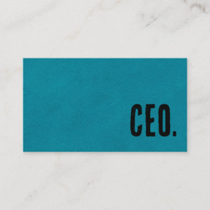 Carte De Visite Premier Blue Faux Cuir PDG