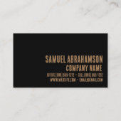 Carte De Visite Premier Faux Gold Handyman (Dos)