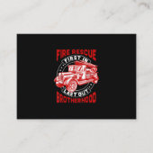 Carte De Visite Premier pompier Dernier de la Fraternité (Devant)