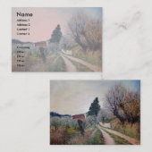 Carte De Visite PREMIER PRINTEMPS EN GOUVERNALAIS / Paysage Toscan (Devant / Derrière)