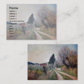 Carte De Visite PREMIER PRINTEMPS EN GOUVERNALAIS / Paysage Toscan (Devant / Derrière)