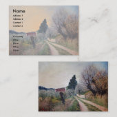 Carte De Visite PREMIER PRINTEMPS EN GOUVERNALAIS / Paysage Toscan (Devant / Derrière)