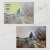 Carte De Visite PREMIER PRINTEMPS EN GOUVERNALAIS / Paysage Toscan (Devant / Derrière)