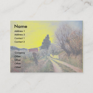 Carte De Visite PREMIER PRINTEMPS EN GOUVERNALAIS / Paysage Toscan