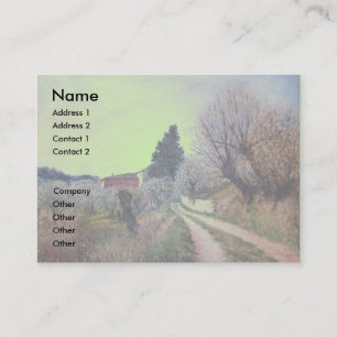 Carte De Visite PREMIER PRINTEMPS EN GOUVERNALAIS / Paysage Toscan