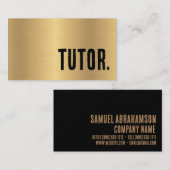 Carte De Visite Premier Tuteur Faux Or (Devant / Derrière)