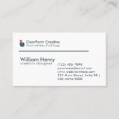 Carte De Visite Première impression professionnelle moderne d'entr (Devant)