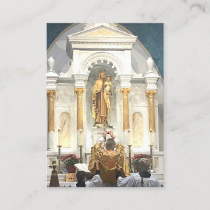 Carte De Visite Première Sainte Communion Mont Carmel Religieux Sa