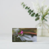 Carte De Visite Première vue/Lotus de bourgeonnement (Debout devant)