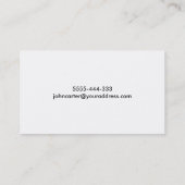 Carte De Visite Premiers secours de médecin de famille de (Dos)