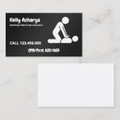 Carte De Visite Premiers soins à l'instructeur de RCR (Devant / Derrière)