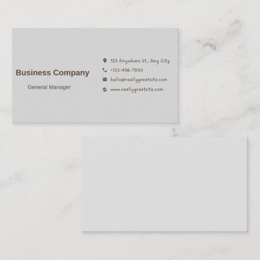 Carte de visite Premium (Devant / Derrière)