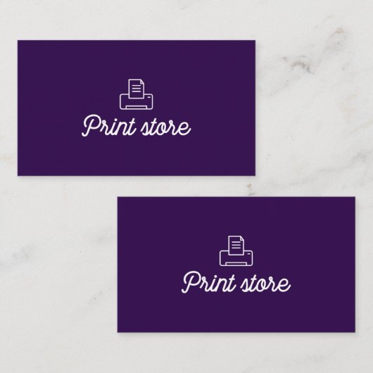 Carte de visite Premium (Devant / Derrière)