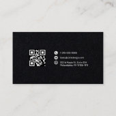 Carte de visite Premium avec code QR (Dos)
