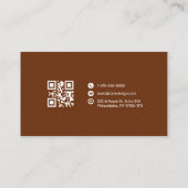 Carte de visite Premium avec code QR (Dos)