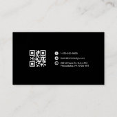 Carte de visite Premium avec logo et code QR (Dos)