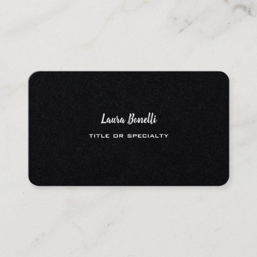 Carte De Visite Premium Black Professional Modern (Devant)