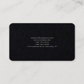 Carte De Visite Premium Black Professional Modern (Dos)