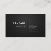 Carte De Visite Premium Black White Company Business Code QR Logo (Dos)