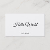 Carte De Visite Premium classique (Dos)