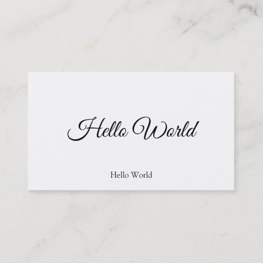 Carte De Visite Premium classique (Dos)