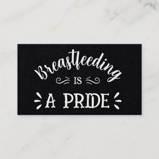 Carte de visite Premium de conseil en lactation (Devant)