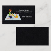 Carte de visite Premium de garde d'enfants (Devant / Derrière)