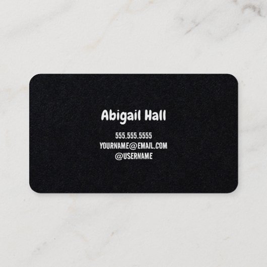 Carte de visite Premium du jeu de Flirt (Dos)