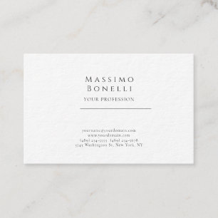 Carte De Visite Premium Épais Unique Élégant Simple Spécial