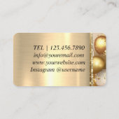 Carte De Visite Premium Golden Balloons Luxe (Dos)