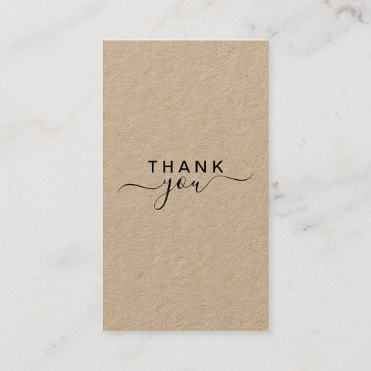 Carte De Visite Premium Kraft QR Code Google Review (Dos)